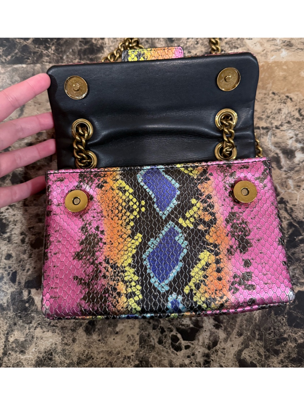 Kurt Geiger Kensington Snake-Skin Bag - Picture 11 of 15